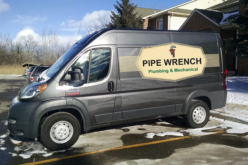 Local Plumbing Service Work Truck